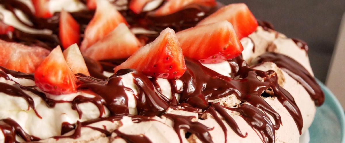 Pavlova de chocolate