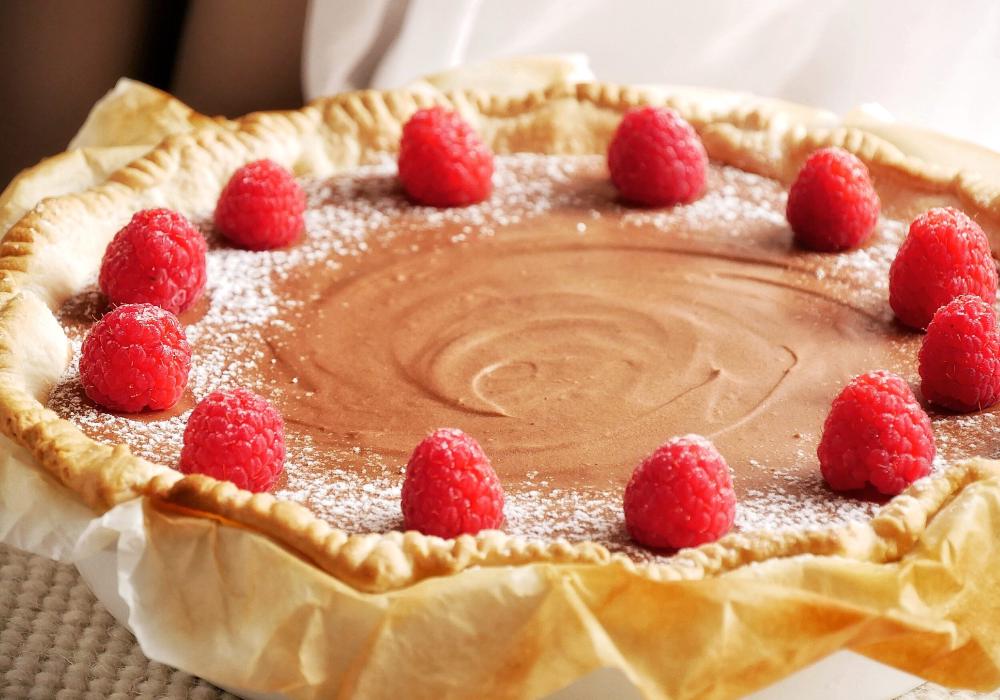 Tarte de chocolate cremosa
